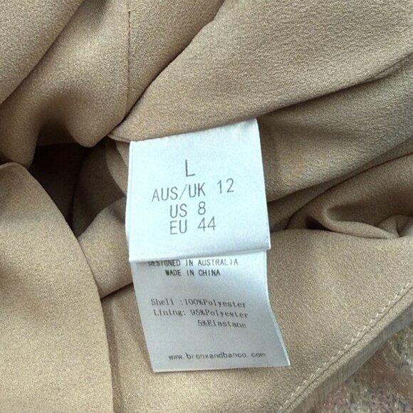 🆕 BRONX & BANCO 🧿 NWOT Dahlia Blush Multi Sequin Maxi Dress - Sz L US 8 - Picture 15 of 15